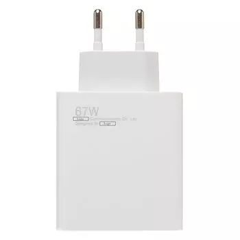 Сетевое зарядное устройство ORG 67 Вт, USB, EU, белый (221950)