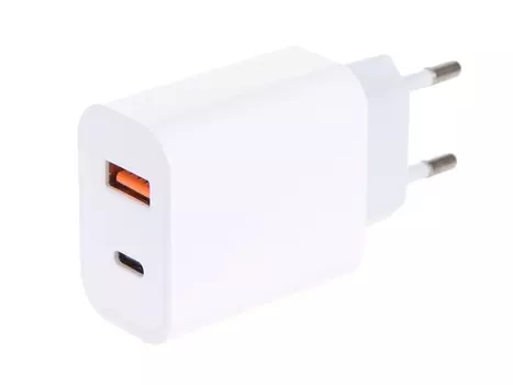 Сетевое зарядное устройство PAVAREAL PA-WC16 20Вт, USB, USB type-C, PD, 2A, белый (УТ000027362)