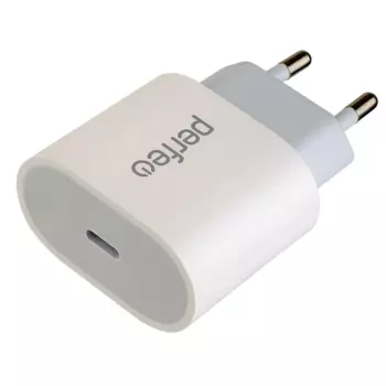 Сетевое зарядное устройство Perfeo тип 1 20W, USB type-C, PD, белый (I4635)