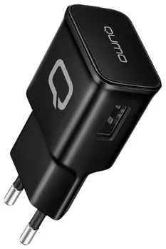 Сетевое зарядное устройство Qumo Energy (Charger 001) 5W, 1USB, 1A, черный (30503)