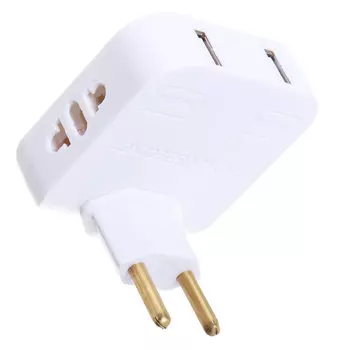 Сетевое зарядное устройство Red Line, 2xUSB, EU, белый (УТ000037592)