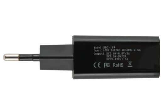 Сетевое зарядное устройство Red Line NQC1-3A, 1USB, Quick Charge, 3A, черный (УТ000015768)