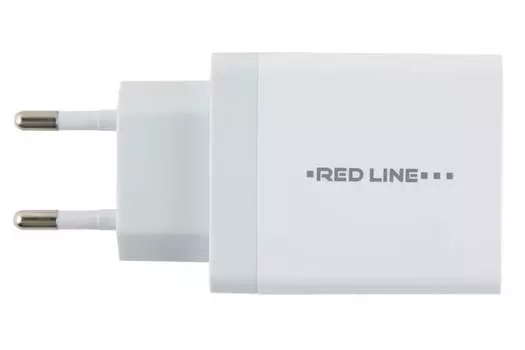 Сетевое зарядное устройство Red Line NQC-3A Tech, 3USB, Quick Charge, 3A, белый (УТ000015723)