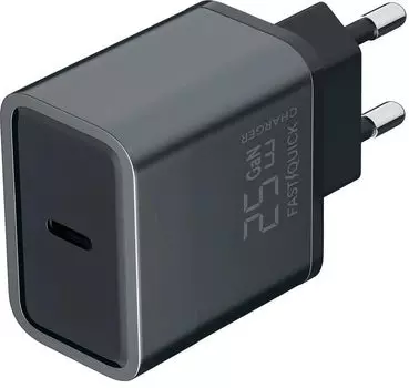 Сетевое зарядное устройство Red Line XC-3 25 Вт, EU, USB type-C, Quick Charge, PD, серый (УТ000038328)