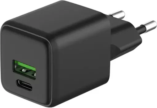 Сетевое зарядное устройство Rexant 25 Вт, USB, EU, USB type-C, Quick Charge, PD, черный (18-2203)