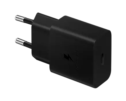 Сетевое зарядное устройство Samsung EP-T1510, 15 Вт, USB Type-C, PD, 2А, черный (EP-T1510NBEGEU)