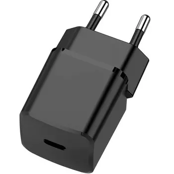 Сетевое зарядное устройство TFN NANO TypeC PD 20W 20Вт, USB type-C, Quick Charge, PD, 3A, черный (TFN-WCRPD10)