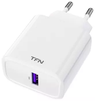 Сетевое зарядное устройство TFN Rapid+ 22.5Вт, USB, Quick Charge, 5A, белый (TFN-WCRPD02)