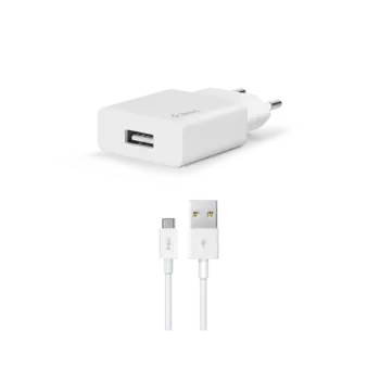 Сетевое зарядное устройство TTEC SmartCharger 10.5 Вт, USB, EU, белый (2SCS20CB), кабель USB Type C
