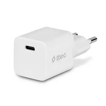 Сетевое зарядное устройство TTEC SmartCharger 20 Вт, EU, USB type-C, PD, белый (2SCP01CB), кабель USB Type C