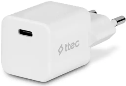 Сетевое зарядное устройство TTEC SmartCharger 20 Вт, EU, USB type-C, Quick Charge, PD, белый (2SCP01B)