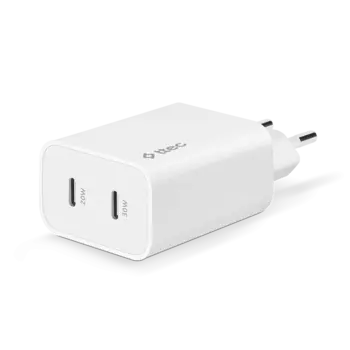Сетевое зарядное устройство TTEC SmartCharger 50 Вт, EU, 2xUSB type-C, Quick Charge, PD, белый (2SCG01B)