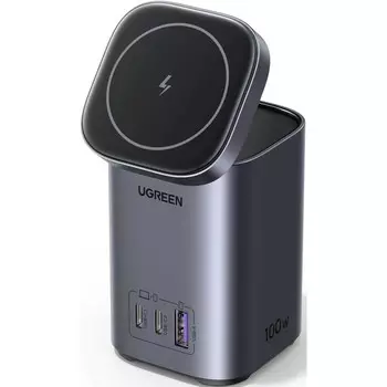 Сетевое зарядное устройство UGREEN CD342 100 Вт, USB, 2xUSB type-C, Quick Charge, серый (15076_)