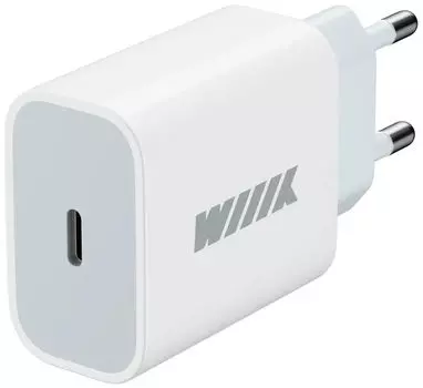 Сетевое зарядное устройство WIIIX 20 Вт, EU, USB type-C, PD, белый (UNN-4-1-01-PD)