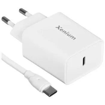 Сетевое зарядное устройство Xenium X331 33 Вт, EU, USB type-C, Quick Charge, PD, белый (CCX331CW/00), кабель USB Type C