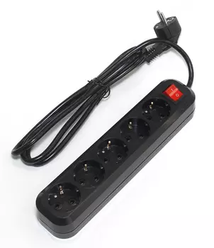 Сетевой фильтр 5bites SP5B-350, 5-розеток, 5 м, черный