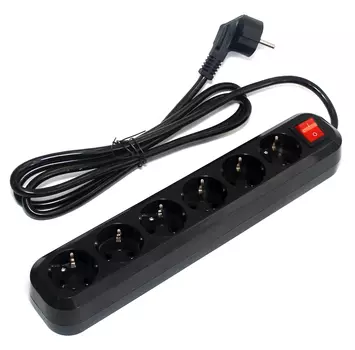 Сетевой фильтр 5bites SP6B-350, 6-розеток, 5 м, черный