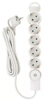 Сетевой фильтр Duwi Quick Fix, 5-розеток, 3м, белый (15975365)