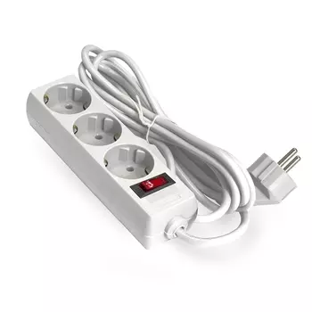 Сетевой фильтр ExeGate SP-3-5G, 3-розетки, 5 м, белый (EX221184RUS)