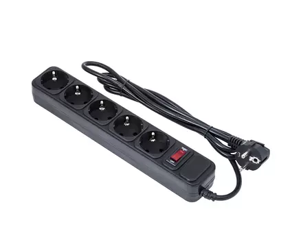 Сетевой фильтр ExeGate SP-5-10B, 5-розеток, 10 м, черный (EX279181RUS)