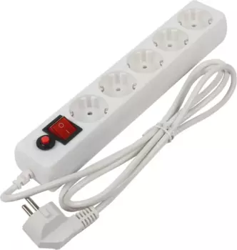 Сетевой фильтр Filum FL-SP3-5-3M, 5-розеток, 3 м, белый (FL-SP3-5-3M)