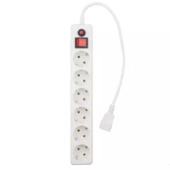 Сетевой фильтр Гарнизон, 5-розеток, 1.8 м, для ИБП, белый (ECL-5-UPS-W-1.8)