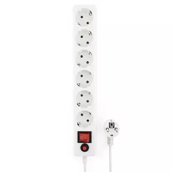 Сетевой фильтр Гарнизон, 6-розеток, 3 м, белый (ECL-6-W-3)