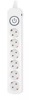 Сетевой фильтр Ippon BK-6-EU-5-16-W, 6-розеток, 5 м, белый (BK-6-EU-5-16-W)