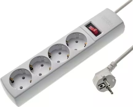 Сетевой фильтр Юнивольт, 4-розетки, 3 м, белый (00-00000449)