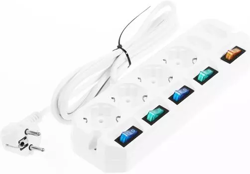 Сетевой фильтр Most A16, 6-розеток, 3 м, EURO/RUS, белый (MOST A16-Б 3М)