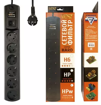 Сетевой фильтр Most (HPW 2М ЧЕР)