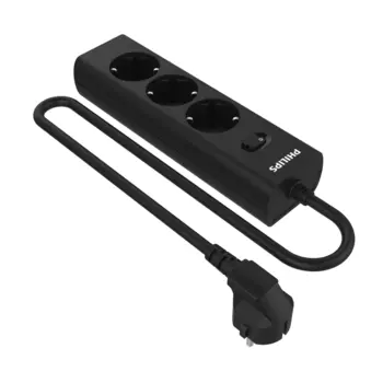 Сетевой фильтр PHILIPS, 3-розетки, 3 м, черный (CHP2135BB/51)