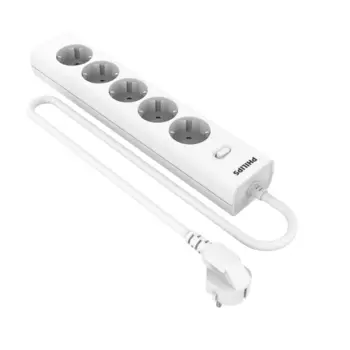 Сетевой фильтр PHILIPS, 5-розеток, 3 м, белый (CHP2155WB/51)