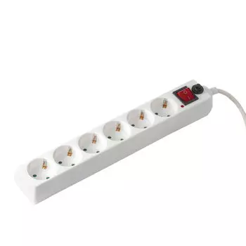 Сетевой фильтр SONNEN U-363, 6-розеток, 3 м, белый (511426)