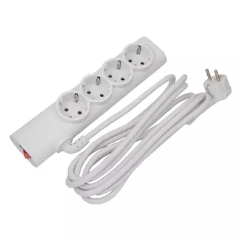 Сетевой фильтр Старт S 4x3 ZDV, 4-розетки, 3 м, белый (00-00000041)
