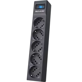 Сетевой фильтр ZIS Pilot sG-Max, 5-розеток, 7 м, серый