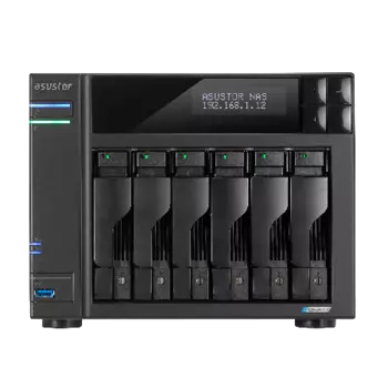 Сетевой накопитель (NAS) ASUSTOR LOCKERSTOR 6 Gen2 (AS6706T), слоты 6x2.5"/3.5" SATA3, 4-PCI-E, 2x2.5Гбит/c, HDMI, 2xUSB 3.X, Intel Celeron N5105/4x2 ГГц, DDR4 SODIMM 8Gb, 250W, (AS6706T)