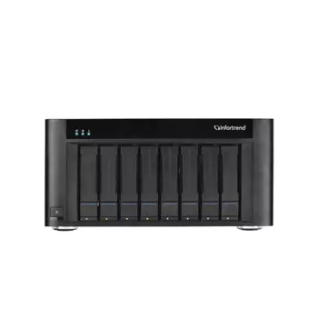 Сетевой накопитель (NAS) Infortrend EonStor GSe Pro 208-D, слоты 8x2.5"/3.5" SATA3, 2x1 Гбит + 2x10 Гбит/с SFP+, 4xUSB 3.X, Intel Pentium/2x2.2GHz, DDR4 8Gb, 250W, (GSEP2080000D-8U32)