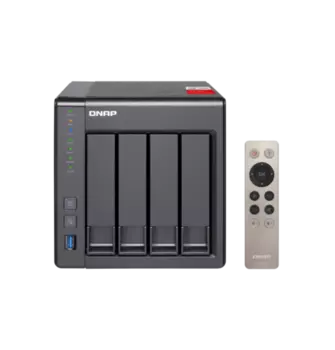 Сетевой накопитель (NAS) QNAP D4 PRO (REV. B), слоты 4x2.5"/3.5" SATA3, 2x1 Гбит/с, HDMI, 2xUSB 3.X, Intel Celeron J1900/2x2GHz, DDR3 2Gb, 90W, (D4 PRO (REV. B))