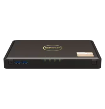 Сетевой накопитель (NAS) QNAP NASbook TBS-464-8G, 4-PCI-E, 2x2.5Гбит/c, HDMI, 2xUSB 3.X, Intel Celeron N5105/4x2GHz, DDR4 8Gb, 65W, (TBS-464-8G)