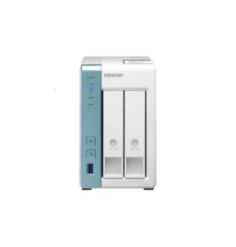 Сетевой накопитель (NAS) QNAP TS-231P3-4G, слоты 2x2.5"/3.5" SATA3, 1x1 Гбит/с + 1x2.5 Гбит/с, 3xUSB 3.X, Cortex-A15 Annapurna Labs Alpine AL-314/4x1.7GHz, DDR3 4Gb, 60W, (TS-231P3-4G)