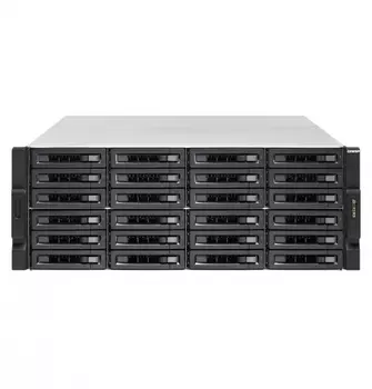 Сетевой накопитель (NAS) QNAP TS-2483XU-RP-E2136-16G, слоты 24x2.5"/3.5" SATA 6Gb/s, 4x1 Гбит + 2x10 Гбит/с SFP+, 6xUSB 3.0, Intel Xeon E-2136 /6x3.3GHz, DDR4 16Gb, RAID 0/1/5/6/10, (TS-2483XU-RP-E2136-16G)