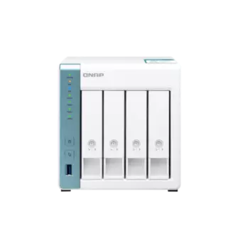 Сетевой накопитель (NAS) QNAP TS-431K, слоты 4x2.5"/3.5" SATA3, 2x1 Гбит/с, 3xUSB 3.X, Annapurna Labs Alpine AL-214/4x1.7GHz, DDR3 1Gb, 90W, (TS-431K)