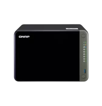 Сетевой накопитель (NAS) QNAP TS-653D-8G, слоты 6x2.5"/3.5" SATA3, 2x2.5Гбит/c, HDMI, 2xUSB 3.X, Intel Celeron J4125/4x2GHz, DDR4 8Gb, 120W, (TS-653D-8G)