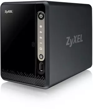 Сетевой накопитель (NAS) ZYXEL NAS326, слоты 2x2.5"/3.5" SATA 3Gb/s, 1x1 Гбит/с, 2xUSB 3.0, Marvell Armada 380/1x1.3MHz, DDR3 512Mb, RAID 0/1, (NAS326-EU0101F)