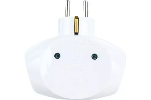 Сетевой разветвитель Makel 10015 3-розетки, 16А, с/з, белый (10015)