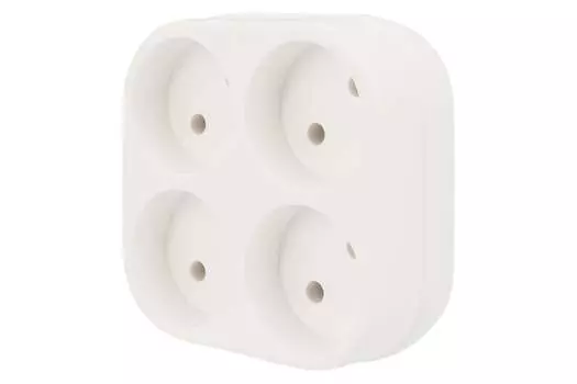 Сетевой разветвитель Rexant 11-1072 4-розетки, 6А, б/з, черный (11-1072)
