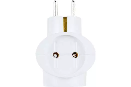 Сетевой разветвитель СИБИН 3-розетки, 16А, с/з, белый (55098-3)