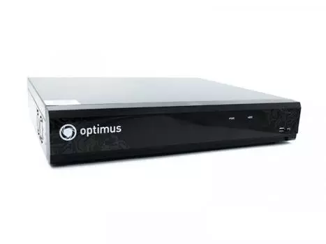 Сетевой видеорегистратор (NVR) Optimus NVR-8164_v.1, каналов: 16, до 25кадров/с, отсеков HDD: 4, IP (В0000016491)