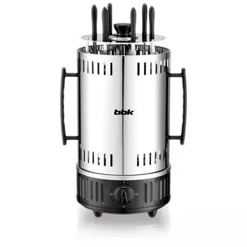 Шашлычница BBK BBQ603T 1 кВт, серебристый/черный (BBQ603T (SS/B))